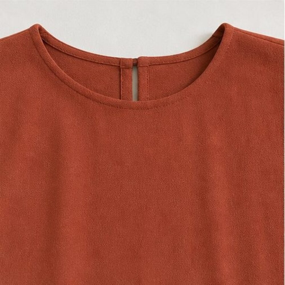 Rust Tunic Blouse - Picture 4 of 6